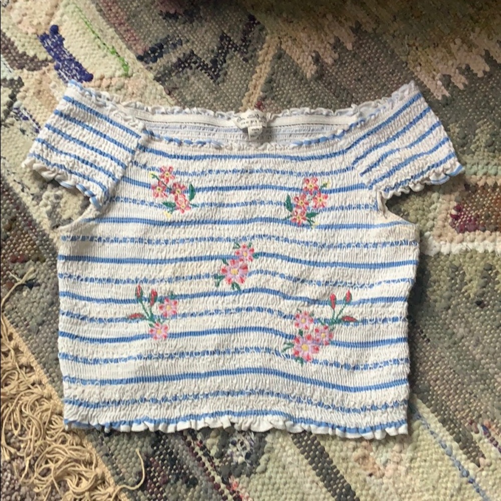 Flower crop top